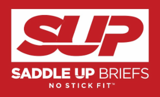 SUP. SADDLE UP BRIEFS NO STICK FIT logo