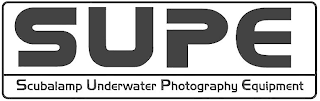 SUPE SCUBALAMP UNDERWATER PHOTOGRAPHY EQUIPMENT logo