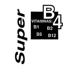 SUPER B4 VITAMINAS: B1 B2 B6 B12 logo