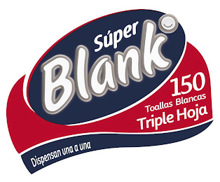 SUPER BLANK O 150 TOALLAS BLANCAS TRIPLE HOJA DISPENSAN UNA A UNA logo