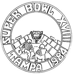 SUPER BOWL TAMPA 1984 XV111 logo