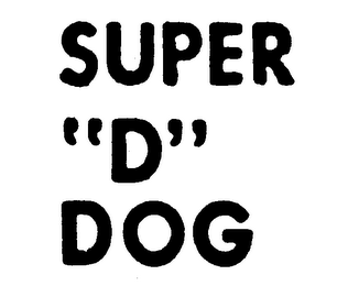 SUPER "D" DOG logo