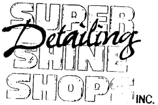 SUPER DETAILING SHINE SHOPS INC. logo