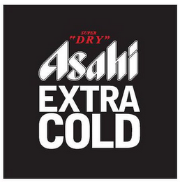 SUPER "DRY" ASAHI EXTRA COLD logo