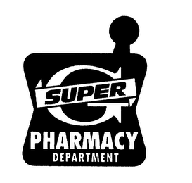 SUPER G PHARMACY DEPARTMENT logo