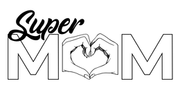 SUPER MOM logo