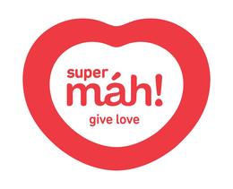 SUPER MÁH! GIVE LOVE logo