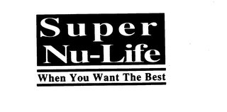 SUPER NU-LIFE logo