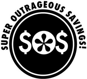 SUPER OUTRAGEOUS SAVINGS! $O$ logo