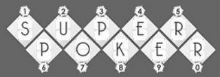 SUPER POKER 1 2 3 4 5 6 7 8 9 0 logo