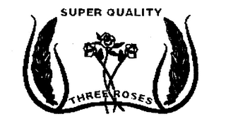 SUPER QUALITY THREE ROSES logo