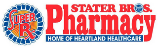 SUPER RX STATER BROS. PHARMACY HOME OF HEARTLAND HEALTHCARE logo