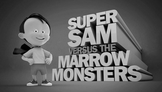 SUPER SAM VERSUS THE MARROW MONSTERS logo
