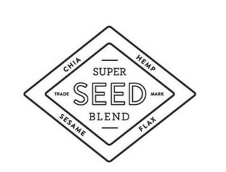 SUPER SEED BLEND CHIA HEMP SESAME FLAX TRADE MARK logo