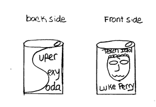 SUPER SEXY SODA TEEN IDOL LUKE PERRY logo