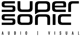 SUPER SONIC AUDIO VISUAL logo