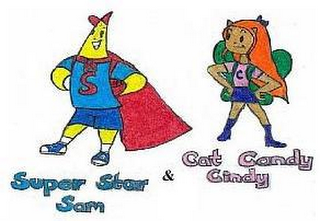 SUPER STAR SAM S & CAT CANDY CINDY C logo