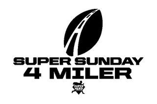SUPER SUNDAY 4 MILER SUPERHERO EVENTS logo