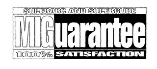 SUPERARC AND SUPERGUDE MIGUARANTEE 100% SATISFACTION logo