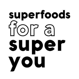 SUPERFOODS FOR A SUPER YOU logo