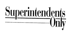 SUPERINTENDENTS ONLY logo