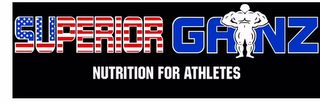SUPERIOR GAINZ NUTRITION FOR ATHLETES logo