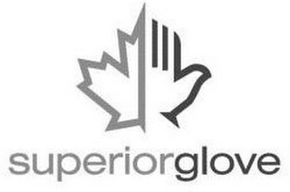 SUPERIOR GLOVE HAND/LEAF DESIGN logo
