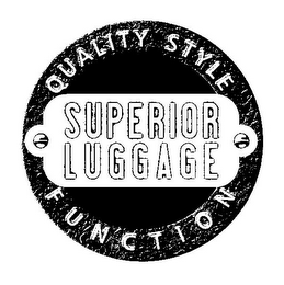 SUPERIOR LUGGAGE QUALITY STYLE FUNCTION logo