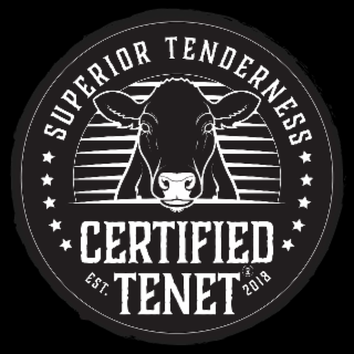 SUPERIOR TENDERNESS CERTIFIED EST. TENET 2018 logo