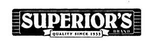 SUPERIOR'S BRAND QUALITY SINCE 1933 logo