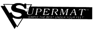 SUPERMAT "SIMPLY THE BEST UNDER YOUR FEET" logo