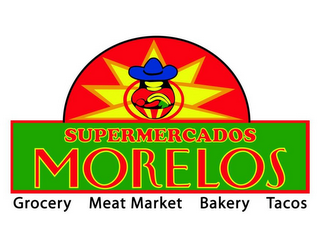 SUPERMERCADOS MORELOS GROCERY MEAT MARKET BAKERY TACOS logo
