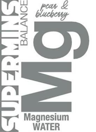 SUPERMINS BALANCE PEAR & BLUEBERRY MG MAGNESIUM WATER