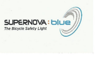 SUPERNOVA : BLUE THE BICYCLE SAFETY LIGHT logo