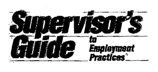 SUPERVISOR'S GUIDE TO EMPLOYMENT PRACTICES logo