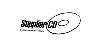 SUPPLIER CD THE ULTIMATE FORMULATION RESOURCE logo