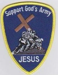 SUPPORT GOD'S ARMY JESUS logo