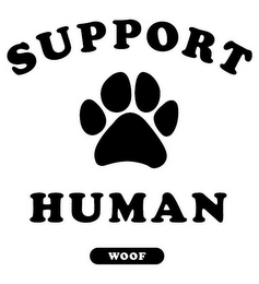 SUPPORT HUMAN WOOF logo