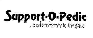 SUPPORT-O-PEDIC TOTAL CONFORMITY TO THE SPINE logo