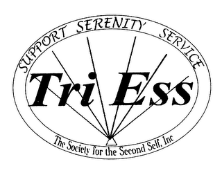 SUPPORT SERENITY SERVICE TRI ESS THE SOCIETY FOR THE SECOND SELF, INC. logo