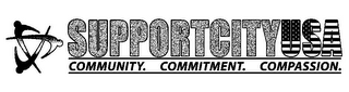 SUPPORTCITYUSA COMMUNITY. COMMITMENT. COMPASSION. logo