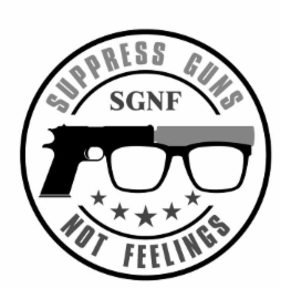 SUPPRESS GUNS SGNF NOT FEELINGS logo