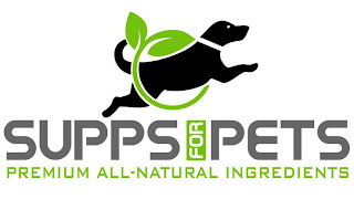 SUPPS FOR PETS PREMIUM ALL-NATURAL INGREDIENTS logo