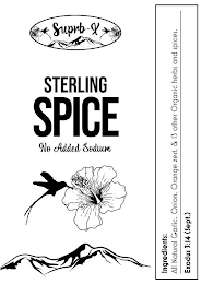 SUPRB-X STERLING SPICE logo