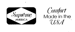 SUPREME AMERICA COMFORT MADE IN THE USA logo