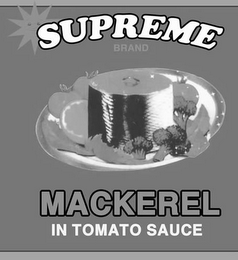 SUPREME BRAND MACKEREL IN TOMATO SAUCE logo