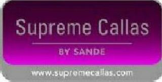 SUPREME CALLAS BY SANDE WWW.SUPREMECALLAS.COM logo
