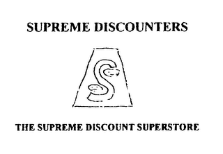 SUPREME DISCOUNTERS THE SUPREME DISCOUNT SUPERSTORE logo