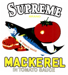 SUPREME MACKEREL BRAND IN TOMATO SAUCE IN TOMATO SAUCE logo