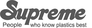 SUPREME PEOPLE WHO KNOW PLASTICS BEST logo